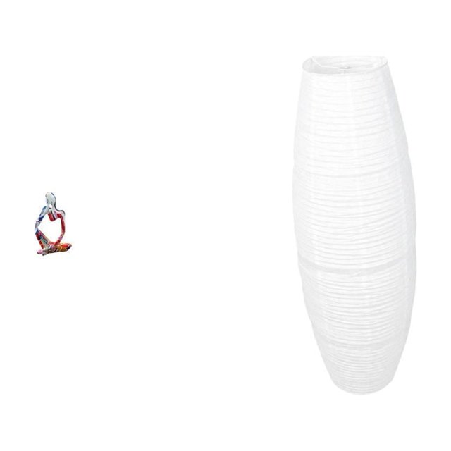 Figura decorativa de resina con estatua de pensador abstracto, pantalla sencilla para lámpara de pie, protector de bombilla, accesorios modernos para