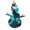 Snowman Shape, variant on Wolf Howling River Night Moon Cool Wooden Christmas Ornament Angel Shape,Xmas Tree Hanging Decoration 6 PCS
