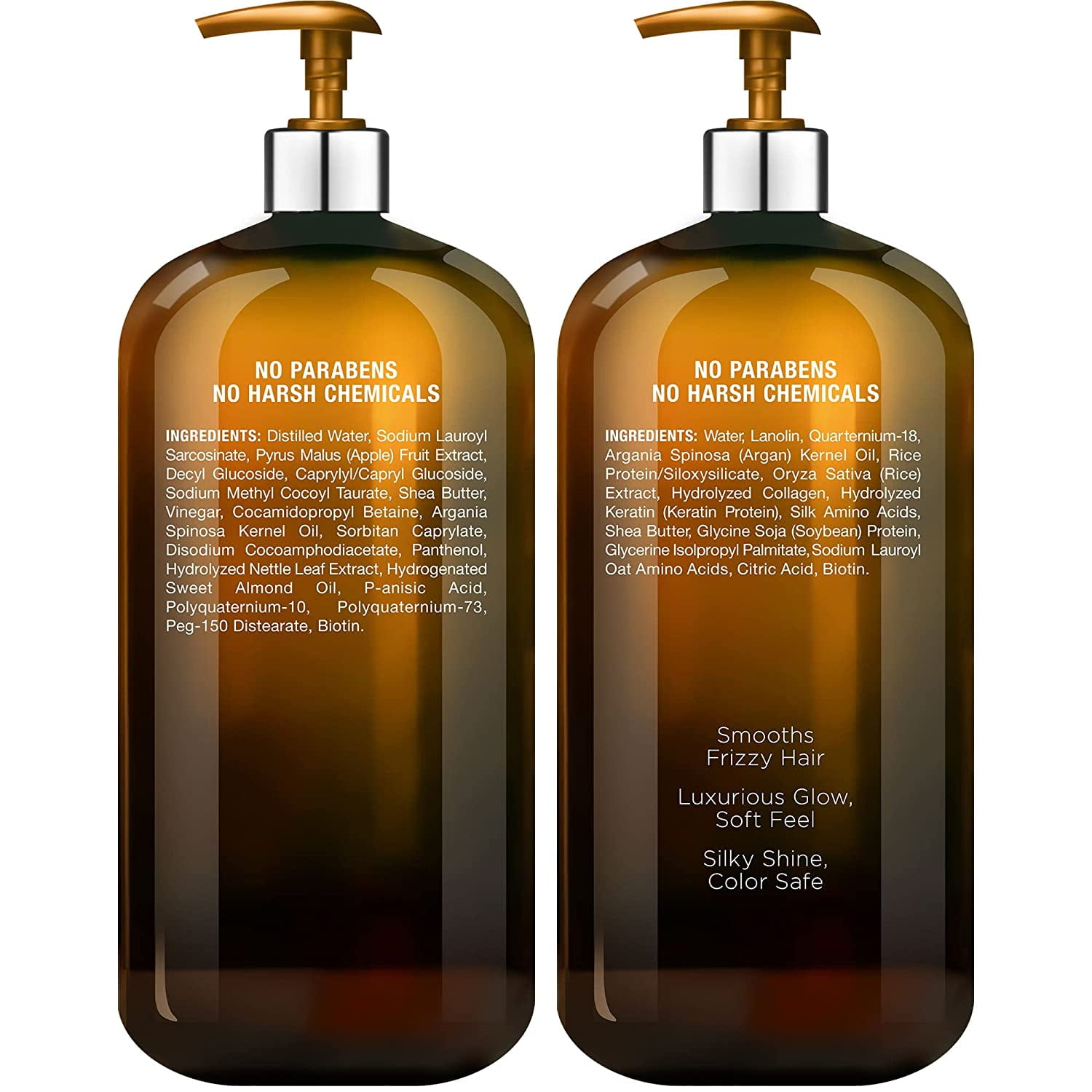 Majestic Pure Apple Cider Vinegar Shampoo and Avocado Coconut Conditioner Set - 16 fl oz Each