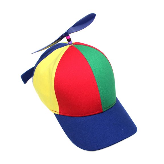 Sports Cotton Baseball Hat, Propeller Hats, Funny Party Hats, Novelty Spinning Helicopter Hat Detachable Propeller Hat Party Gift, for Festival, Party or Parade, Multi-color