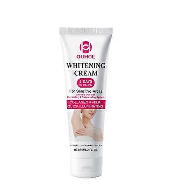 Crema de belleza, 2 piezas Crema blanqueadora de axilas para partes privadas de mujeres Crema iluminadora Crema de belleza para blanquear y oscurecer partes sensibles