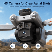 BEEPRINCESS M6 Foldable Drone with 1080p HD Camera, Brushless Motor, Obstacle Avoidance, 4.5 in Screen Controller, 2 Batteries