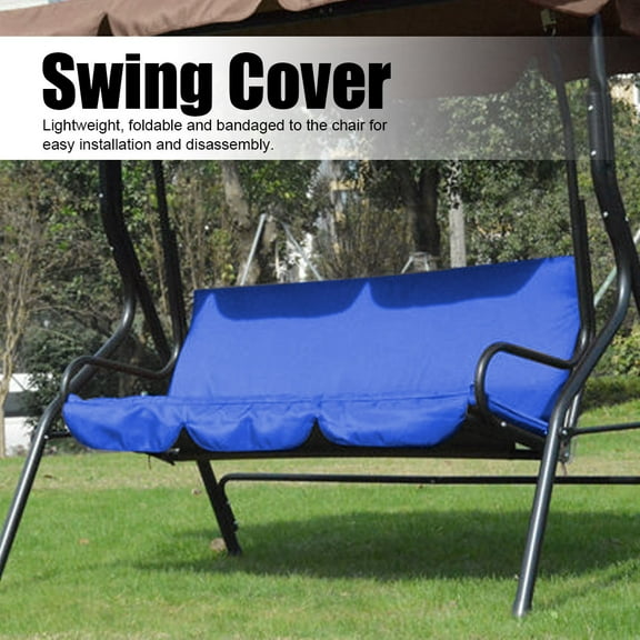 OTVIAP Outdoor Swing 3‑Seat Chair Waterproof Cushion Replacement for Patio Garden Yard,Swing Seat Cover,Swing Chair Cover