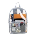 thumbnail image 7 of Eastsport Unisex 16" Success Clear Backpack, Cool Gray, 7 of 7