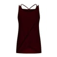 thumbnail image 4 of Yuzhih Camisole Tops for Women Summer Trendy Cutout Tshirts 2024 Sleeveless Scoop Neck Asymmetric Hem Tank Tops, 4 of 6