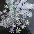 thumbnail image 3 of 2 bolsas 600 piezas de copos de nieve navideños, confeti de copos de nieve para fiestas navideñas, 3 of 4