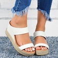 thumbnail image 4 of Summer Sandals For Women Solid Color Ankle Buckle Sandal For Dresses Jeans Skirts Short Pants-26Black43, 4 of 5