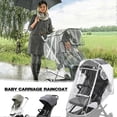 thumbnail image 3 of Stroller Rain Poncho, Universal Baby Car Seat Protective Cover Dustproof and Waterproof for Walkers, Jogging Strollers, Pushchair, Stroller, 3 of 4