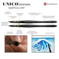 thumbnail image 4 of Borciani e Bonazzi Infinito Synthetic Mini Quill Watercolor Brush Series 855 - Set of 3, Patented Hidro Hair - Watercolor Art Brushes - Non-Slip, Anti-Roll Handle - Handcrafted in Italy, 4 of 7