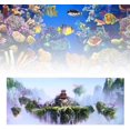 thumbnail image 5 of Aquarium Background Poster, 3D PVC Waterproof Adhesive Fish Tank Sky Castle Wallpaper Sticker Fish Tank Background Decoration(61 * 30cm), 5 of 5
