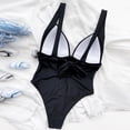 thumbnail image 6 of Babysbule Womens Swimsuits Women's Solid Set Swimsuit One-Piece Filled Bra Swimwear Beachwear, 6 of 7
