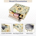 thumbnail image 3 of FORMRS Womens Corduroy Tote Bag Crossbody Shoulder Handbag with Pocket, Floral Birds Pattern, 3 of 7