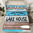 thumbnail image 2 of Erosebridal Lake House Sheet Set Twin,Vintage Paddle Bedding Sets Twin Size,Rustic Cabin Twin Sheet Sets,Ultra Soft Lodge Bedroom Decoration,3pcs, 2 of 7