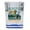 Blue, variant on Seattle Washington Vintage Design Souvenir 2 oz Square Shot Glass – Clear