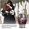 thumbnail image 4 of Cardinal Bird Cremation Urn For Adult Male And Female, 1 Large Blue Decorative Urns For Women, Sunset Funeral Urn For Mother, Grey Small Urns For Human Ashes Set Of 4, (10&3) Inch, 4 of 7