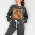 thumbnail image 5 of Golden Hour Block Distressed - Women's Lightweight Garment Dyed Sweatshirt, 5 of 7
