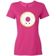 thumbnail image 3 of Inktastic White Donut Women's T-Shirt, 3 of 5