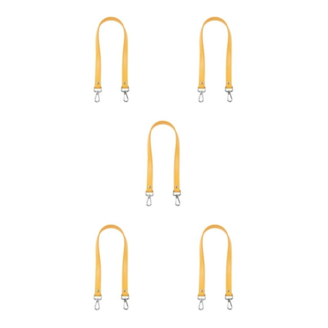 mmirethe Stylish Bag Strap Classic With Craftsmanship And Multi-Color Range PU Leather yellow 5Set