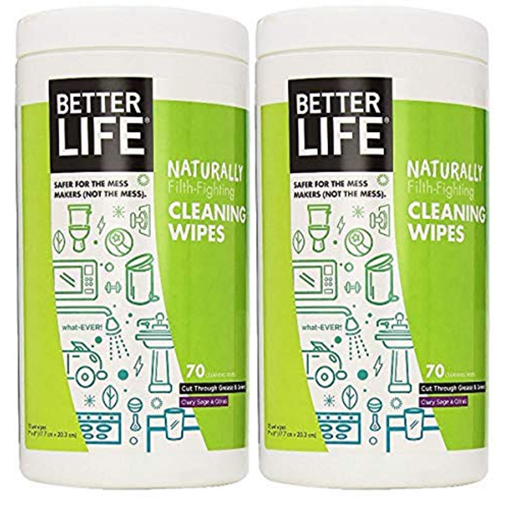 Better Life Natural Allpurpose Cleaning Wipes, Clary Sage & Citrus