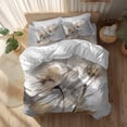 thumbnail image 2 of Magnolia Flower Duvet Cover Set Full Size Flowers Oil Painting Abstract Retro Soft Lightweight Comforter Covers 4 Piece Bedding Set with 1 Duvet Cover 1 Bed Sheet & 2 Pillow Shams, 2 of 8