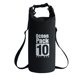thumbnail image 1 of Bolsa impermeable - Bolsa para el océano - Bolsa impermeable flotante - Ligera - Para navegación, kayak, senderismo, snowboard, camping, rafting, pesca y mochilero - 10 litros - Negra, 1 of 6