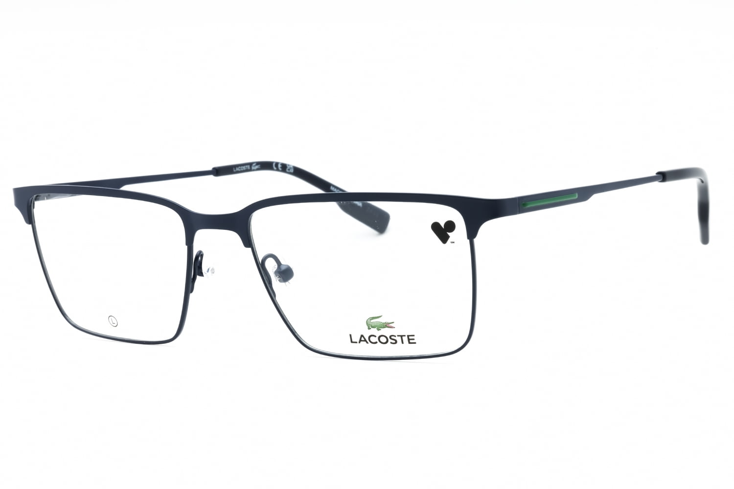 Lacoste L2296 424 Men's Matte Blue Metal Full Rim Frame Eyeglasses