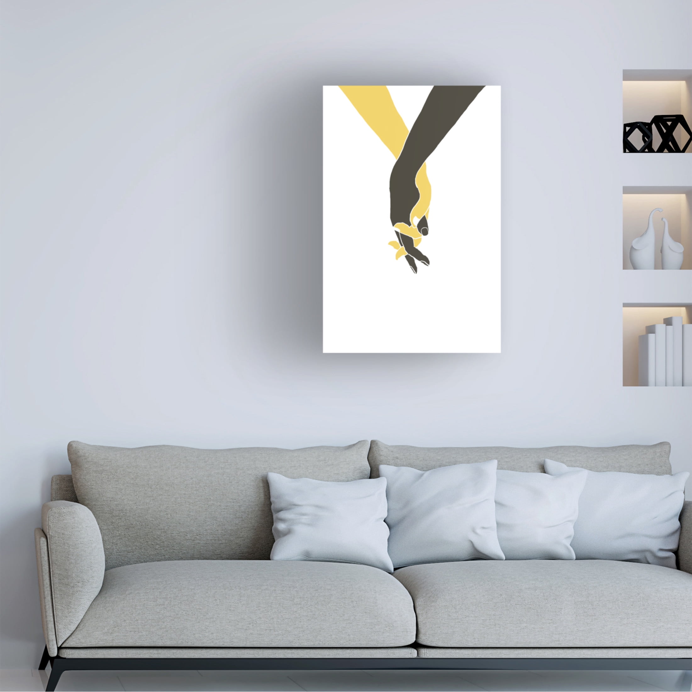 Pictufy Studio II 'Holding Hands' Canvas Art - 30 x 47 Inches