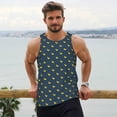 thumbnail image 6 of Pofeuu Cartoon Ducks Print Men's Workout Tank Tops Sleeveless Muscle Gym Shirt Quick Dry-Large, 6 of 7
