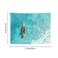 thumbnail image 6 of Kdxio Tranquil Ocean Canoe Journey Wall Hanging Tapestries Banner For Bedroom College Dorm Home Living Room Party Decor 29X37 In, 6 of 8
