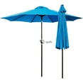 thumbnail image 3 of Davee Furniture 105" x 105" Octagonal Aqua Market Umbrella, Patio Umbrella with Tilt and Crank, 3 of 7