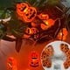 thumbnail image 1 of Luces de cadena de Halloween, decoración de escena, luces LED, adecuadas para decoración navideña en interiores y exteriores, luces de cadena de calabaza., 1 of 6