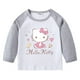 thumbnail image 3 of Camiseta de algodón de Hello Kitty para chico de otoño, camiseta de manga larga con cuello redondo y dibujos animados, ropa para niños y niñas, 3 of 5