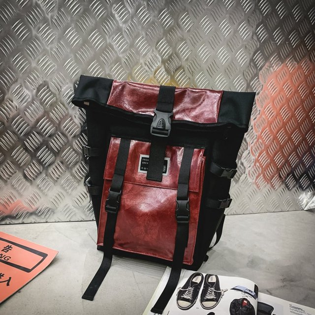 Fashion Men Female Oxford Large Capacity Bags Preppy Style Leather Backpacks