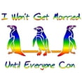 thumbnail image 3 of CafePress - Same Sex Marriage Penguins Women's Light Pajamas - Women's Short Sleeve Print T-Shirt and Pants Light Cotton Pajama Set, 3 of 7