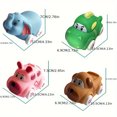 thumbnail image 5 of PEACNNG Durable Cartoon Animal Pull-Back Toy Car - Soft  Bite-Resistant Rubber  Inertia Action  Mixed Colors, 5 of 5