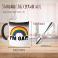 thumbnail image 2 of Taza térmica que cambia de color Tortuga con pajitas, soy gay, arcoíris, 2 of 8
