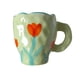 thumbnail image 2 of Tazas de café de , tazas, de desayuno, leche, agua, tazas de té, taza de la , cristalería, café en casa, regalo de cumpleaños Verde Macarena Tazas de café de cerámica, 2 of 8