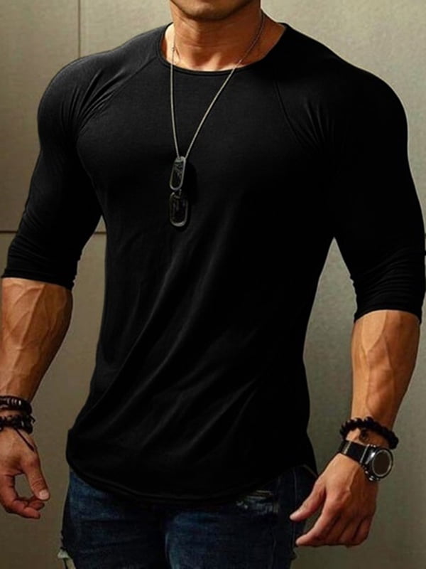 Men Gym T-shirt Basic Half Sleeve 