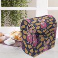 thumbnail image 4 of Animal Lounger Chair Bag, Cartoon Animated Repeated Female Rat Girl Silhouettes and Spotted Cheese, High Capacity Storage with Handle Container, Lounger Size, Indigo Pink Pale Brown, by Ambesonne, 4 of 5