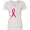 AA-White, variant on Inktastic Faith over Fear Breast Cancer Awareness with Pink Ribbon Women's V-Neck T-Shirt