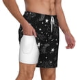 thumbnail image 6 of Rocae Space Galaxy for Men's Swim Trunks Quick Dry With Two Side Pockets and One Lined Patch PocketMedium, 6 of 9