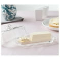 thumbnail image 3 of Glass Butter Dish with Lid, Farmhouse Butter Keeper, Single Stick Container with Handle, Clear Kitchen Accessory, 3 of 4