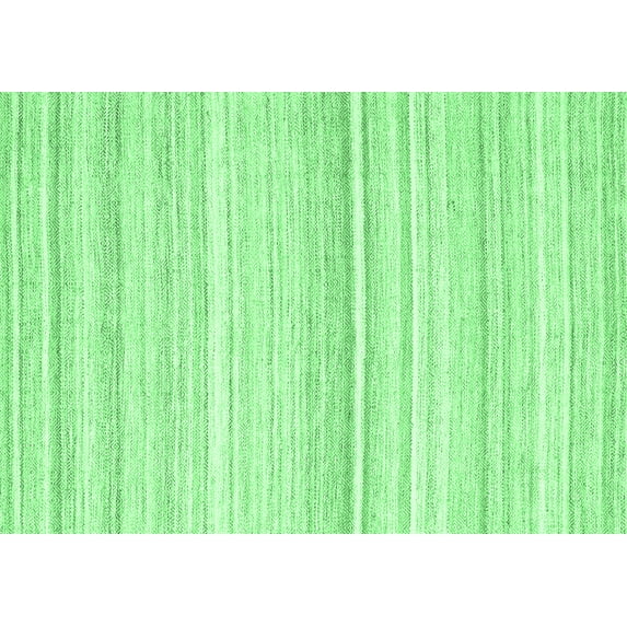 Ahgly Company Indoor Rectangle Abstract Emerald Green Contemporary Area Rugs, 2' x 3'