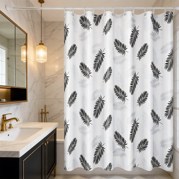 Plastic Shower Curtain Thick Waterproof And Mildews-proof Shower Curtain Dry And Wet Separation Shower Curtain Suitable For Bathroom Bedroom Toilet