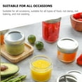 thumbnail image 6 of 8 Pcs 250ml Mini Transparent Silver Aluminum Lid Jar Set Jam Jars Storage Bottles Small, 6 of 6