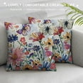 thumbnail image 3 of PHYHOO Throw Pillow Covers Decorative Summer Spring Pillow Covers Linen Flower Butterfly Farmhouse Pillowcases for Sofa Couch Living Room Outdoor Patio, 3 of 5