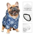 thumbnail image 3 of Balery whiet Snowflake blue background Sudadera con Capucha para Perros Pequeños – Ropa para Mascotas, Disfraz para Perros y Gatos, Ideal para Fiestas y Cosplay-Large, 3 of 7