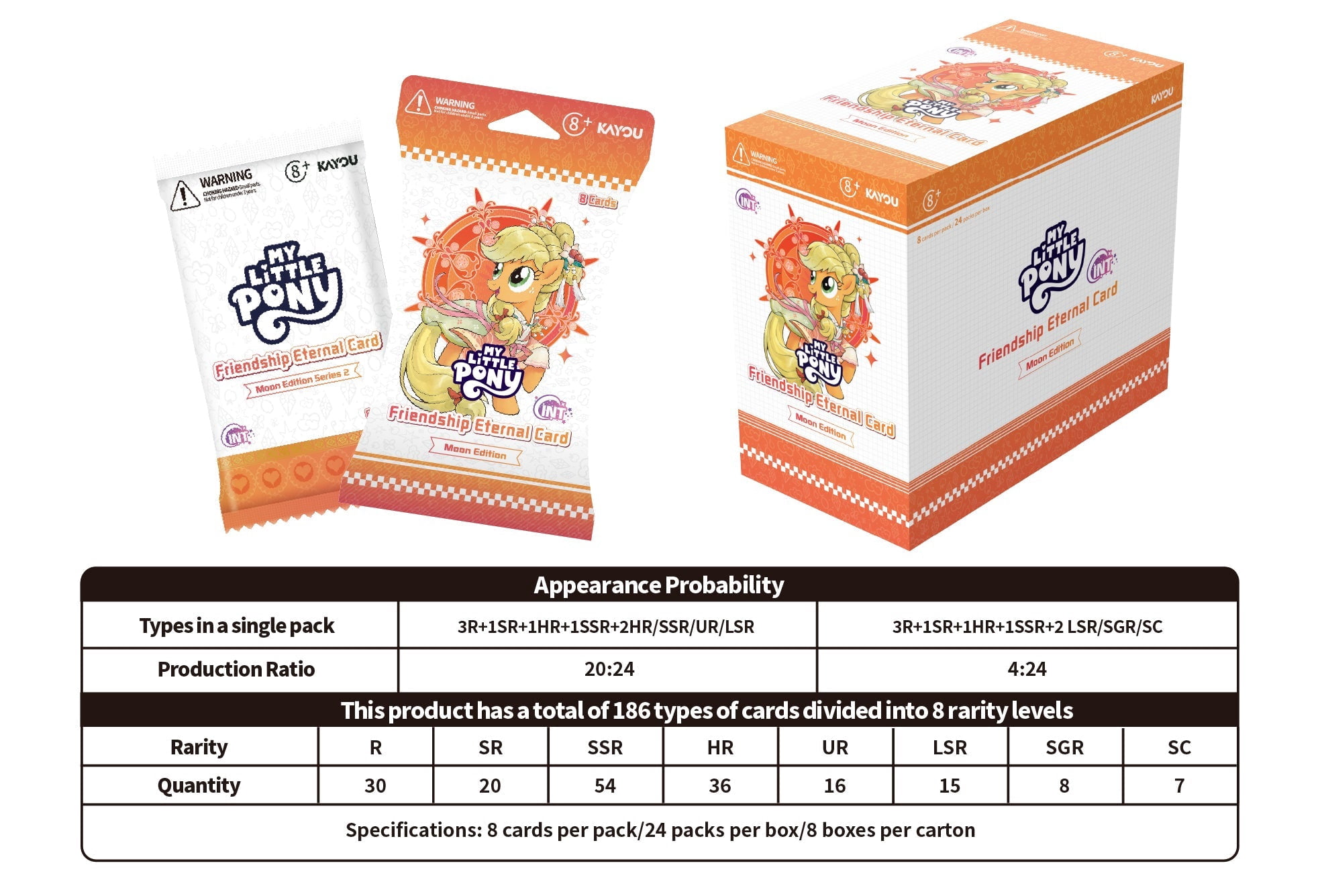 KAYOU My Little Pony Friendship Eternal Cards - Moon Edition English Series 1 - Display Box