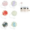 thumbnail image 1 of 6pcs Sparkling Straw Topper Cute Butterfly Cup Fitting Silicone Straw Dust O3L0, 1 of 1