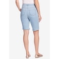 thumbnail image 2 of Woman Within Plus Size Stretch-Denim Five-Pocket Bermuda Jeans Shorts, 2 of 6